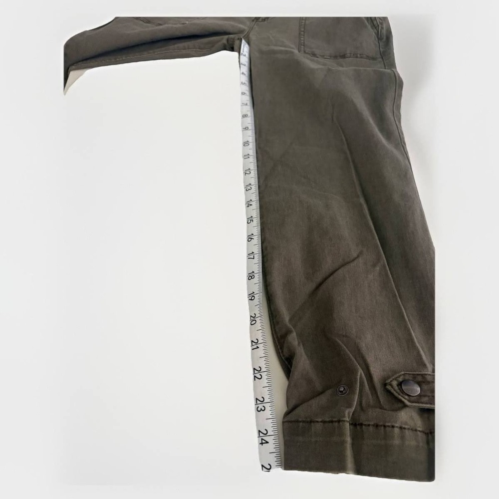 NWT Express Womens Olive Green High Rise Cropped Utility Jogger Pants Size 12 - Picture 6 of 6